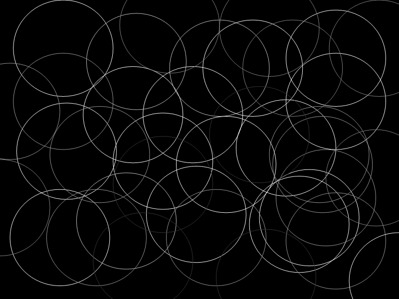 As with 'Lines', but with circles. -- If anyone knows a way of getting smoother edges on these circles, let me know.